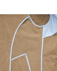 Charles Tyrwhitt Camel Cotton Linen Canvas Pea Coat