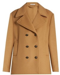 Tomas Maier Double Breasted Wool Blend Pea Coat