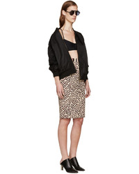 Givenchy Beige And Pink Jaguar Skirt