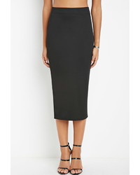 Forever 21 Contemporary Ribbed Pencil Skirt