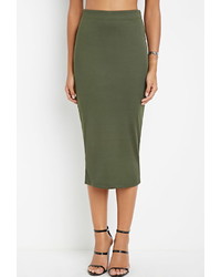 Forever 21 Contemporary Ribbed Pencil Skirt