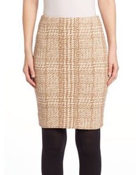 Akris Punto Jersey Jacquard Mini Skirt