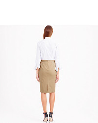 J.Crew Petite Pencil Skirt In Stretch Cotton