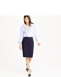 J.Crew Tall Pencil Skirt In Stretch Cotton