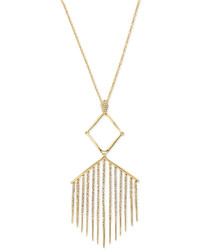 Alexis Bittar Graduated Crystal Fringe Pendant Necklace