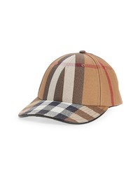Burberry Giant Check Baseball Cap In Birch Brown At Nordstrom