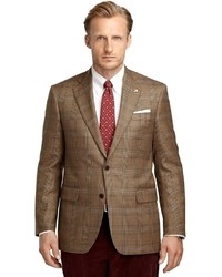 Brooks Brothers Madison Fit Plaid Deco Saxxon Wool Sport Coat, $898
