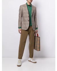 Man On The Boon. Check Pattern Single Breasted Jacket