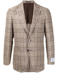 Man On The Boon. Check Pattern Single Breasted Jacket