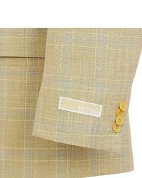 Michael Kors New Michl Kors Gold Tan Plaid Wool Blend Sport Coat Jacket