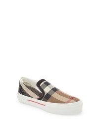 Burberry Curt Check Slip On In Birch Brown Ip Chk At Nordstrom