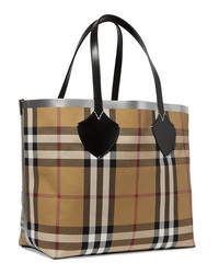 Burberry Med Checked Canvas Tote