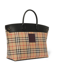 Burberry Med Checked Cotton Drill Tote