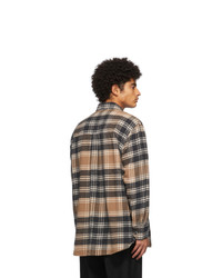 Our Legacy Brown Plaid Above Shirt