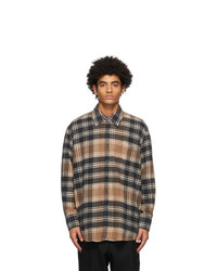 Our Legacy Brown Plaid Above Shirt