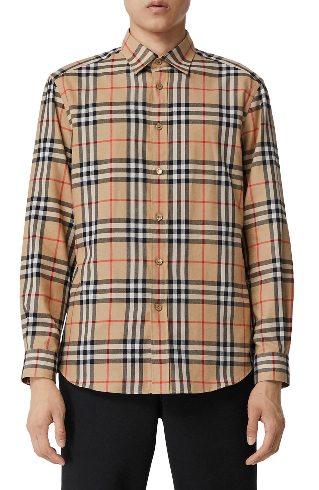 Chambers Check Button Up Flannel Shirt 