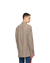 Gucci Multicolor Cotton Flannel Check Shirt