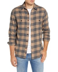 Faherty Seaview Regular Fit Button Up Stretch Flannel Shirt