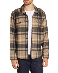 Billy Reid Standard Fit Plaid Button Up Flannel Shirt Jacket