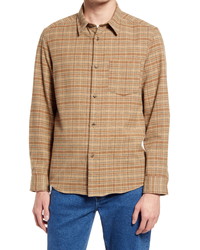 A.P.C. Surchemise John Plaid Button Up Flannel Shirt Jacket
