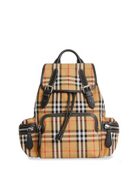 Burberry The Medium Rucksack In Vintage Check And Leather