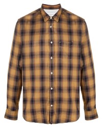 Officine Generale Check Pattern Long Sleeve Shirt