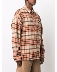 Buscemi Fringed Checked Shirt