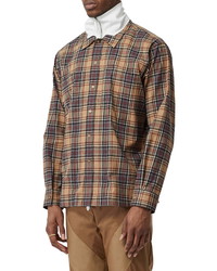 Burberry Hybrid Track Top Flannel Shirt