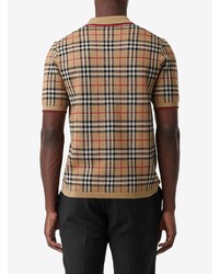 Burberry Vintage Check Merino Wool Polo Shirt