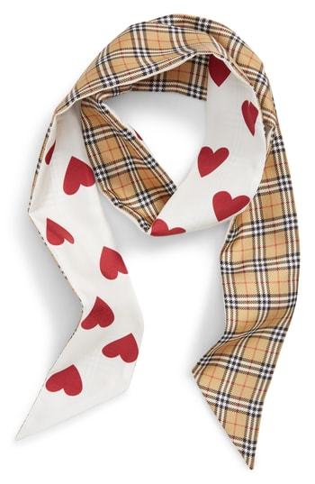 burberry heart check scarf