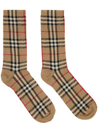 Burberry Beige Vintage Check Socks