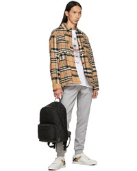 Burberry Beige Check Patchwork Over Shirt