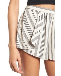 Pleated Stripe Shorts