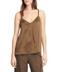 Vince Pleated V Neck Camisole