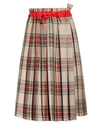 Sofie D'hoore Pleated Technical Gabardine Skirt