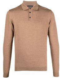 Roberto Collina Long Sleeved Knitted Polo Shirt