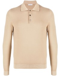 Malo Long Sleeved Knitted Polo Shirt