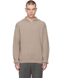 Solid Homme Taupe Polo Sweater
