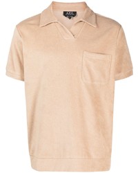 A.P.C. Agustino Cotton Terrycloth Polo Shirt