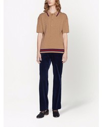 Gucci Cable Knit Polo Shirt
