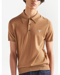 Prada Cashmere Short Sleeve Polo Shirt