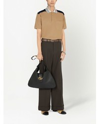Gucci Knitted Contrast Trim Polo Shirt