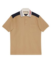 Gucci Knitted Contrast Trim Polo Shirt