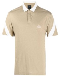 Armani Exchange Logo Patch Striped Edge Polo Shirt