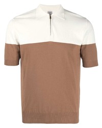 Eleventy Short Sleeve Colour Block Polo Shirt