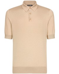 Dolce & Gabbana Short Sleeve Silk Polo Shirt