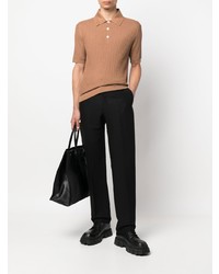 Versace Silk Blend Polo Shirt