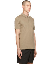 Sunspel Taupe Riviera Polo