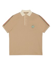 Gucci Web Stripe Logo Patch Polo Shirt