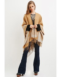 Forever 21 Houndstooth Patterned Shawl Poncho